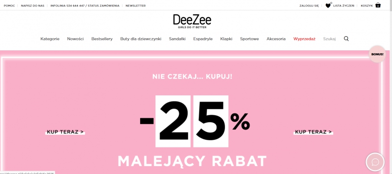 Sklep internetowy DeeZee - Zwroty